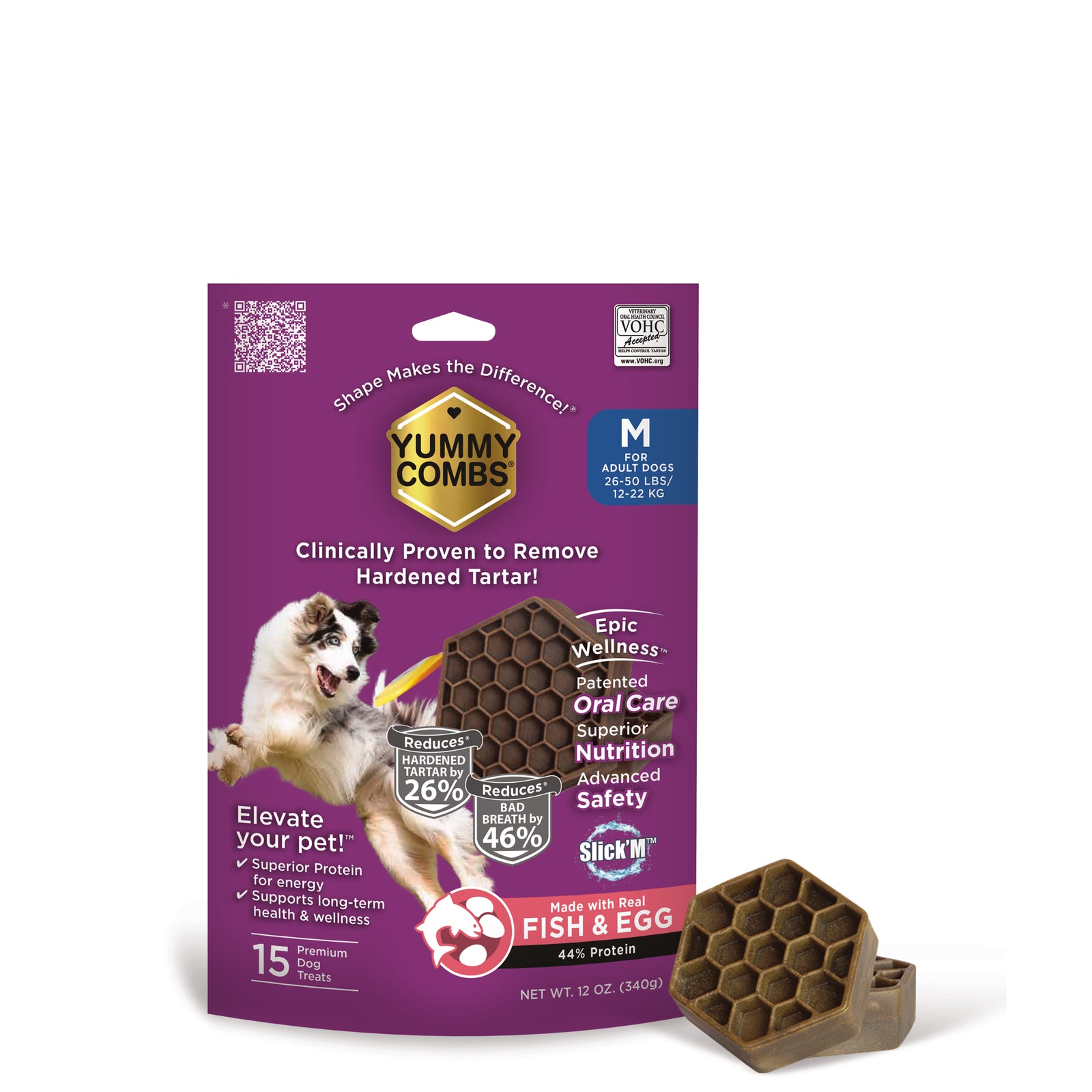 Yummy Combs 12oz Bag Fish & Egg