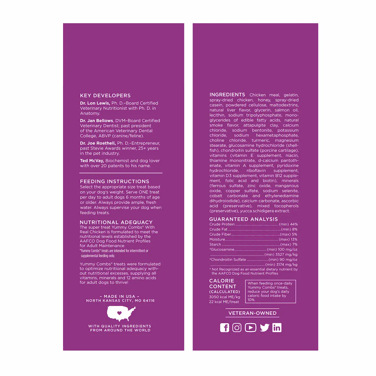 Yummy Combs 4oz Bag Chicken