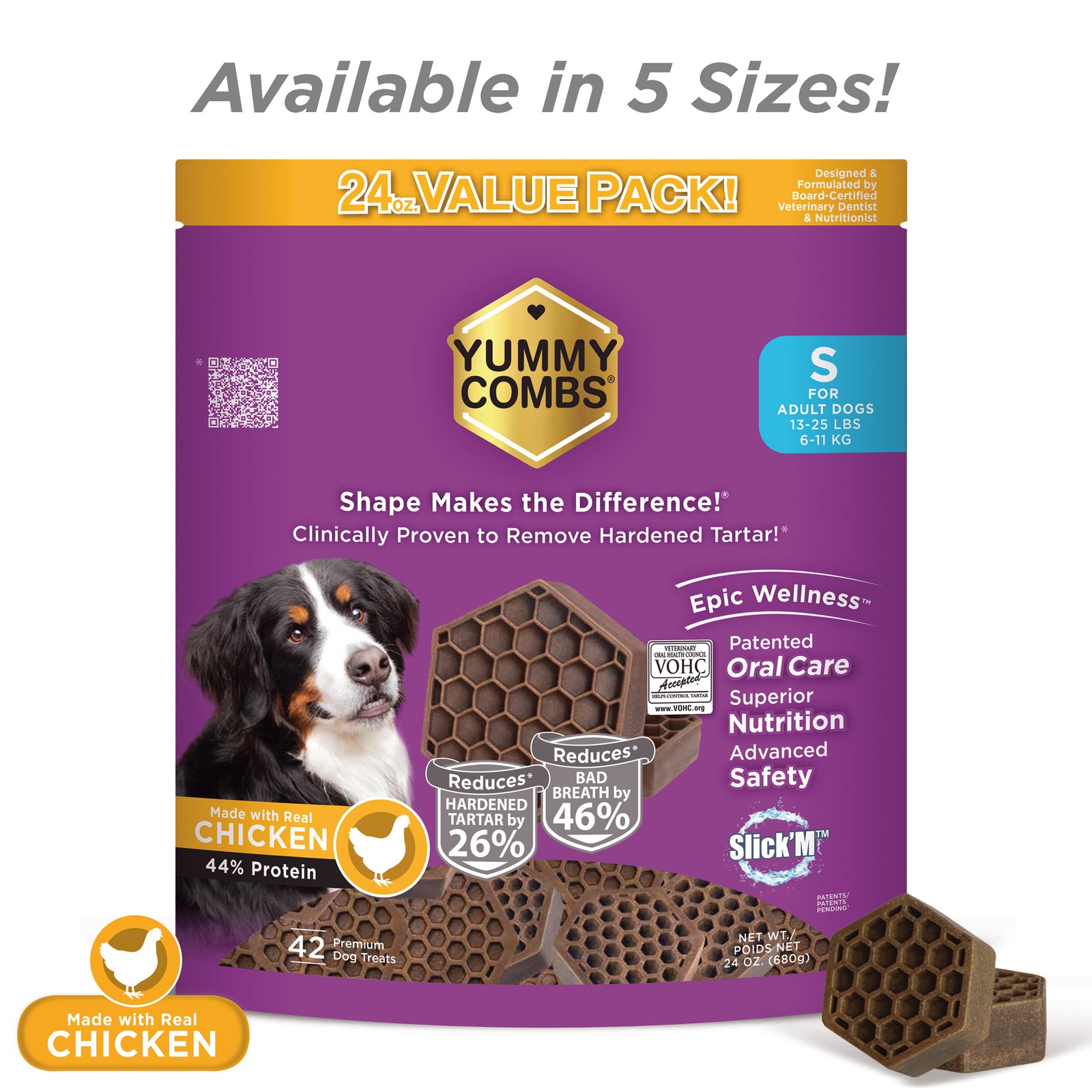 Yummy Combs 24oz Bag Chicken