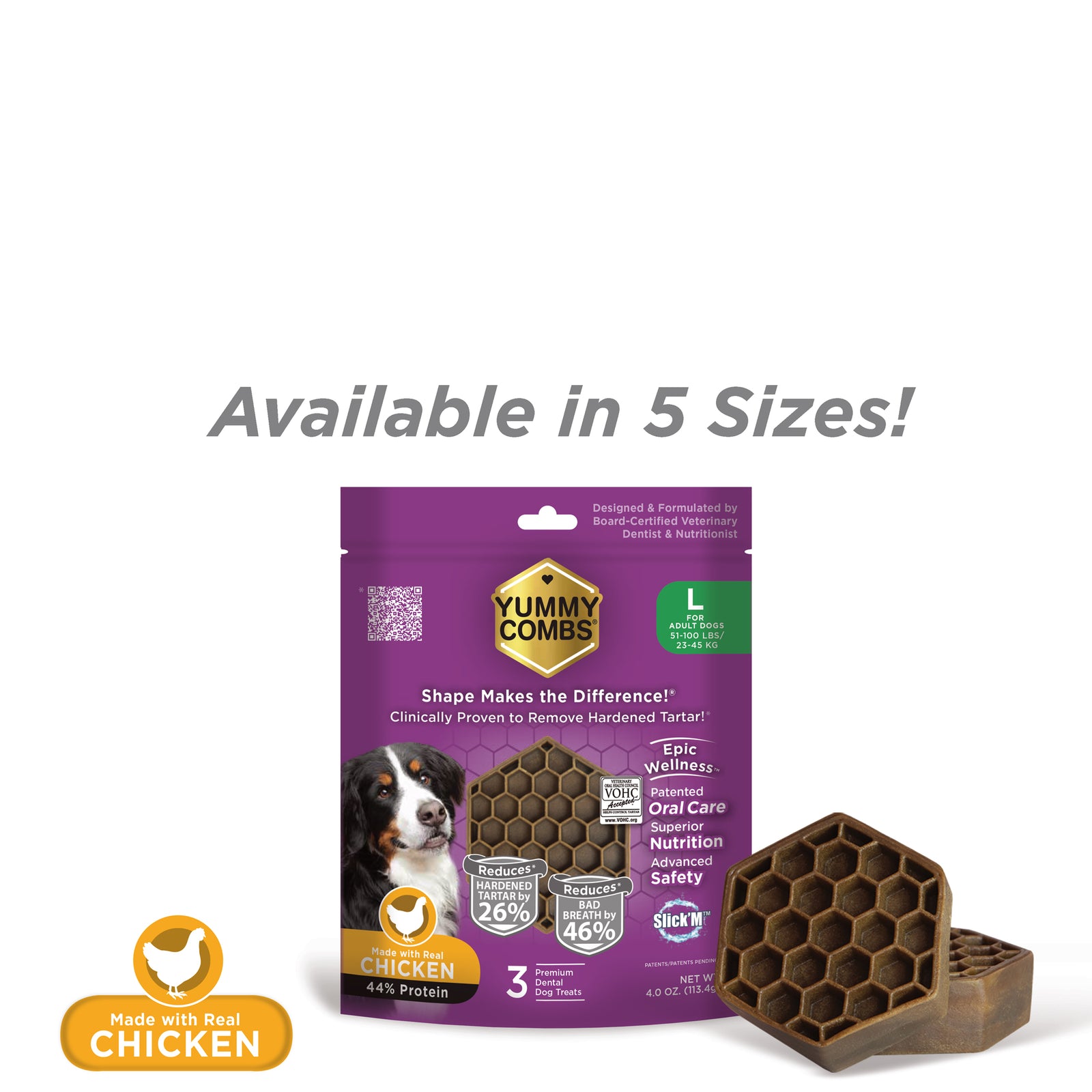 Yummy Combs 4oz Bag Chicken