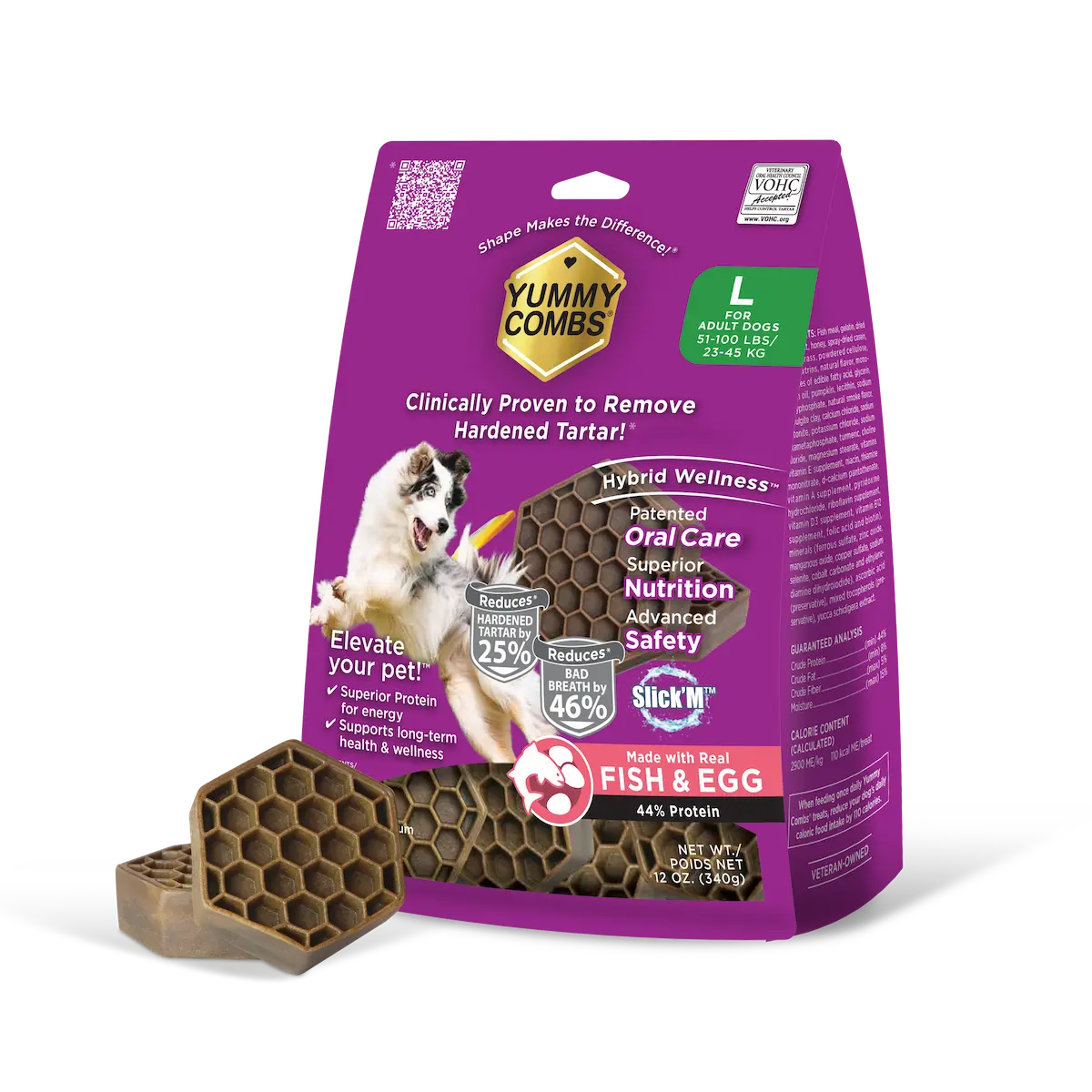 Yummy Combs 12oz Bag Fish & Egg