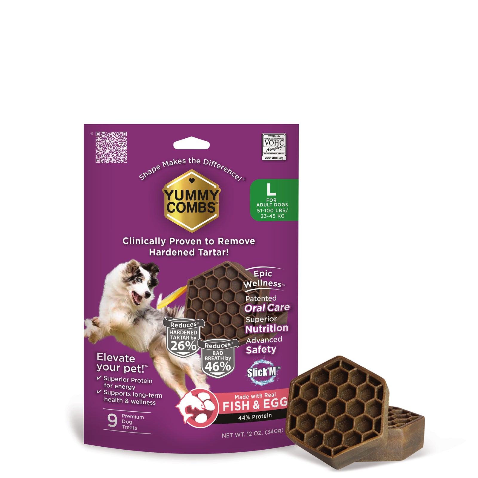 Yummy Combs 12oz Bag Fish & Egg