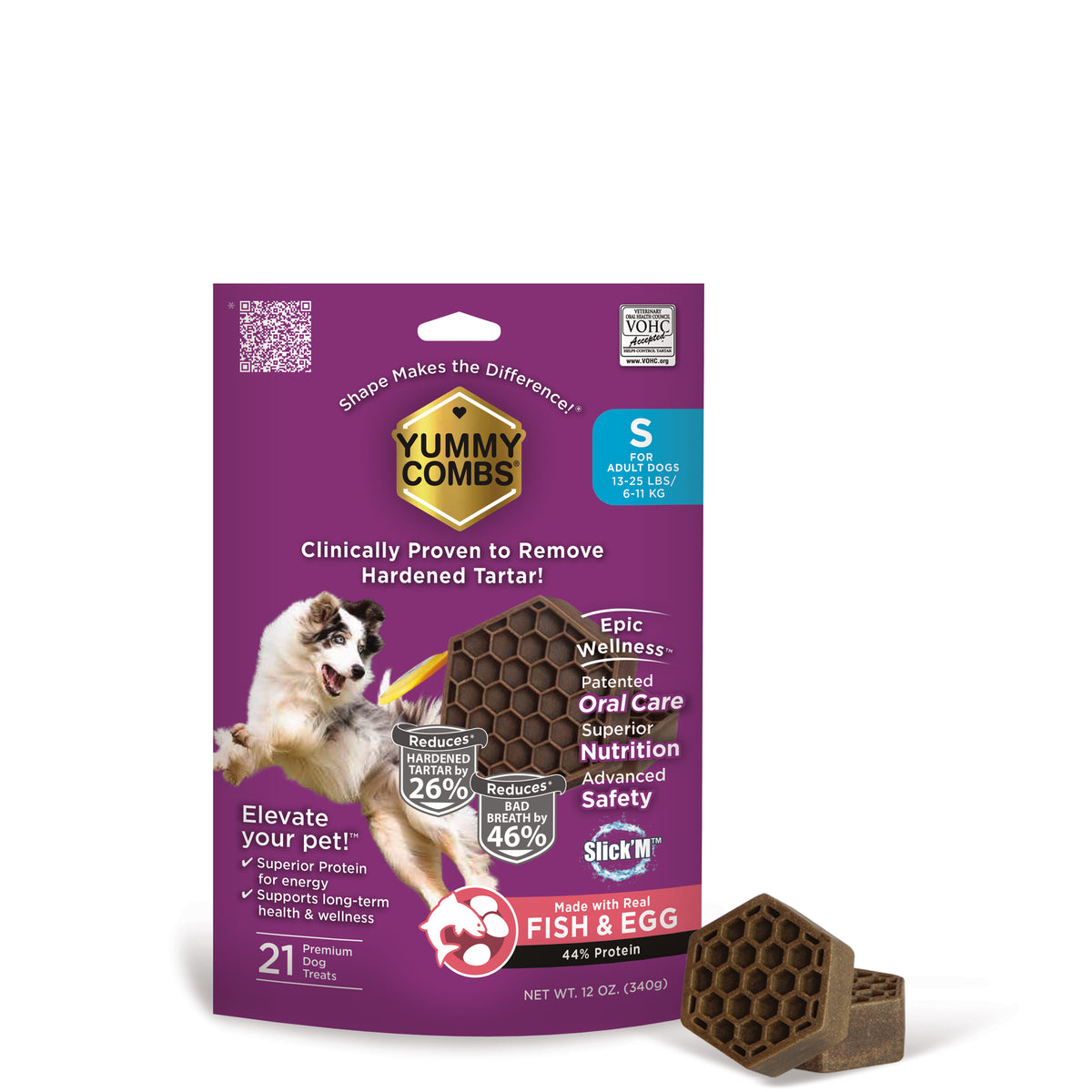 Yummy Combs 12oz Bag Fish & Egg