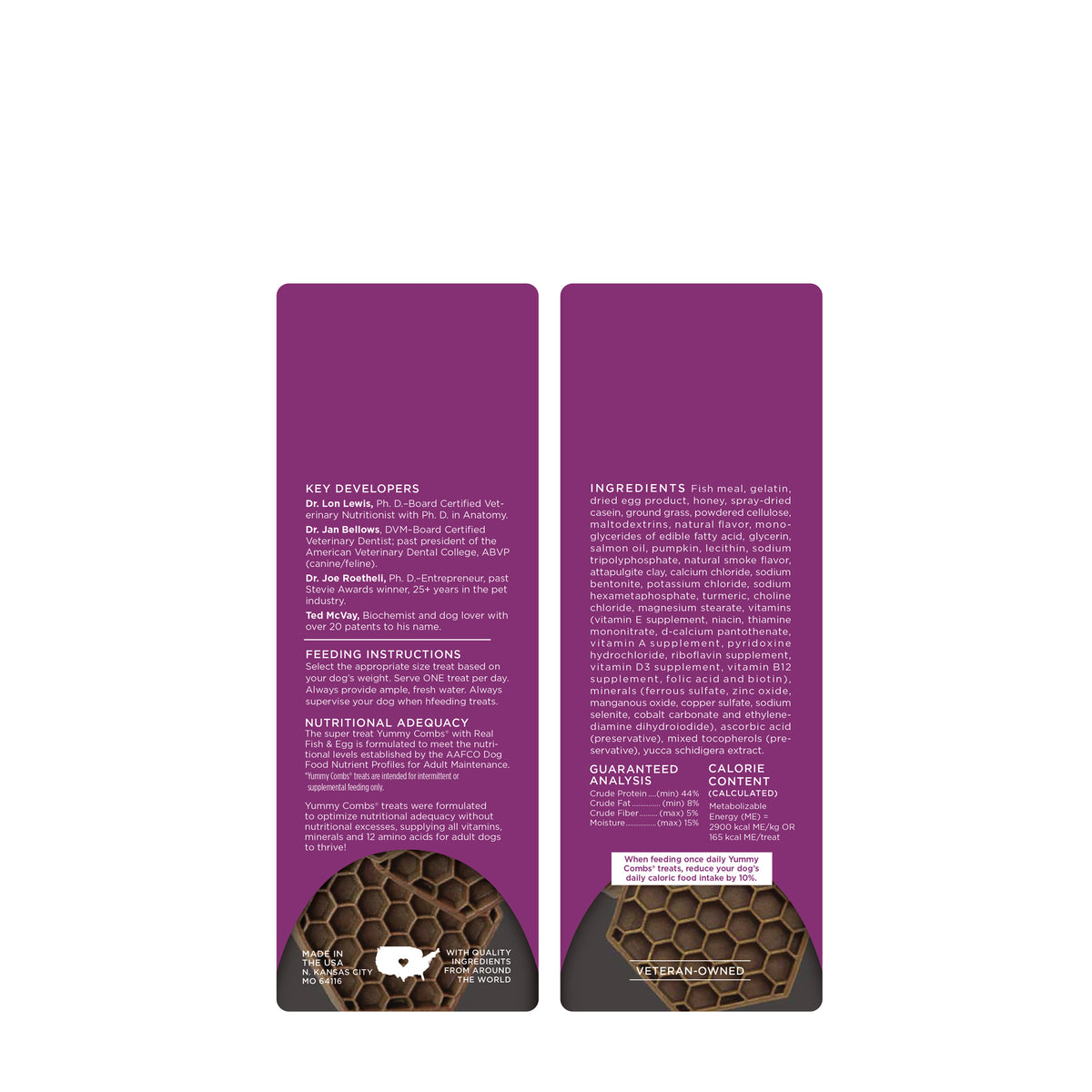 Yummy Combs 12oz Bag Fish & Egg