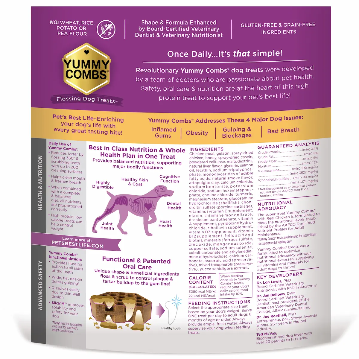 Yummy Combs 24oz Bag Chicken