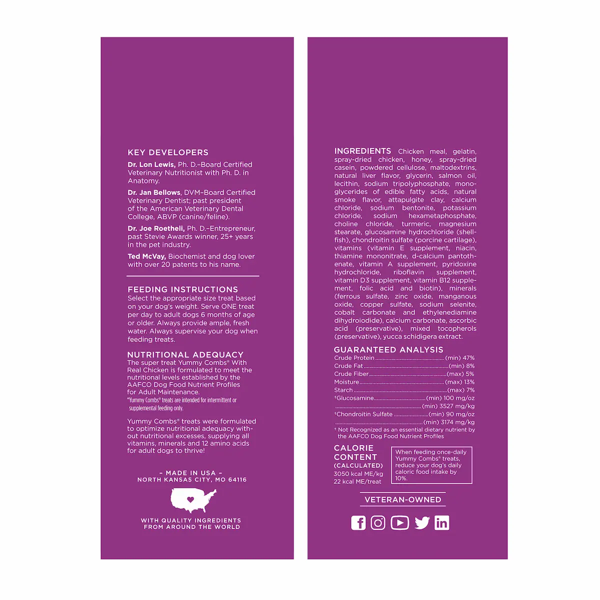 Yummy Combs 24oz Bag Chicken