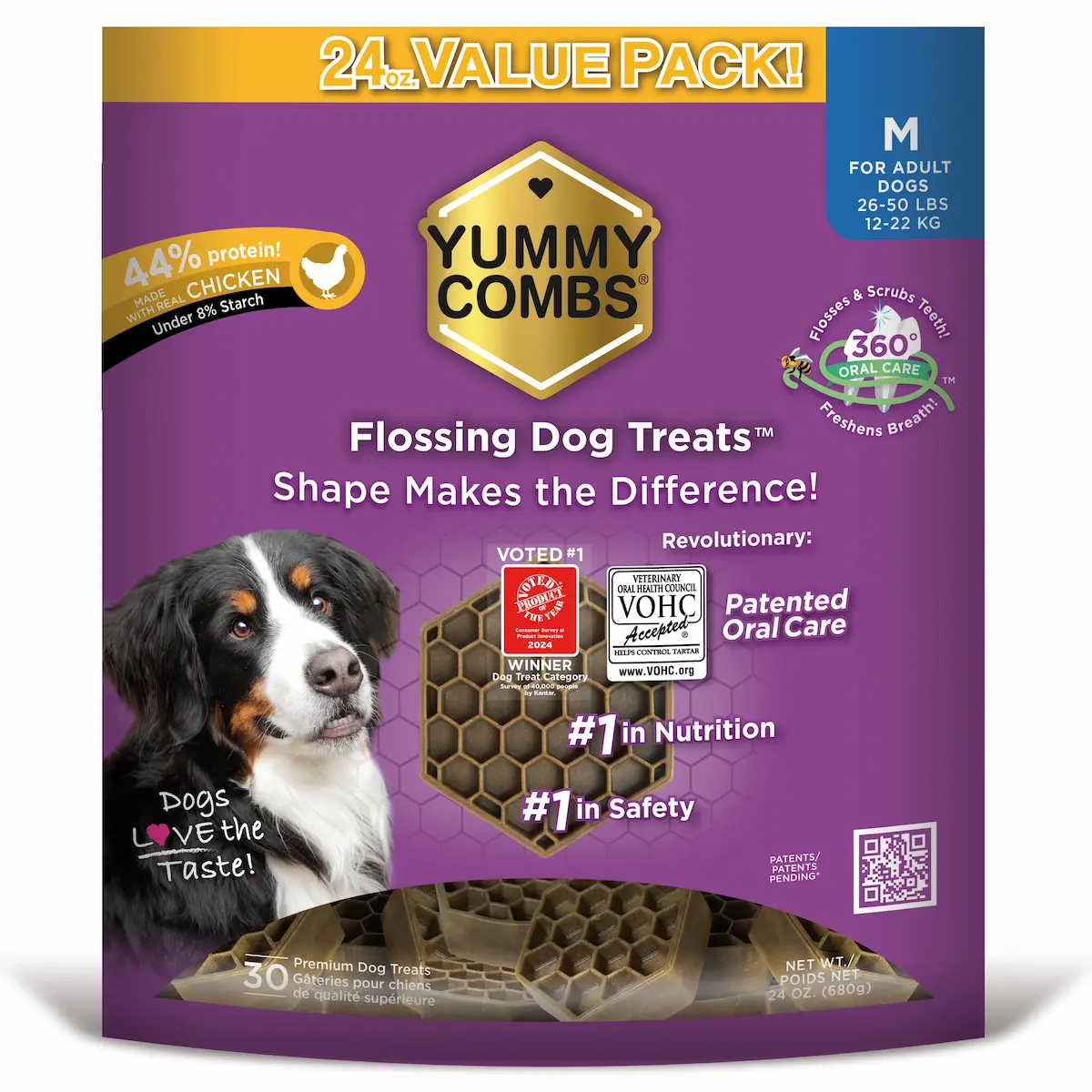 Yummy Combs Medium 24oz Bag Chicken - Upsell