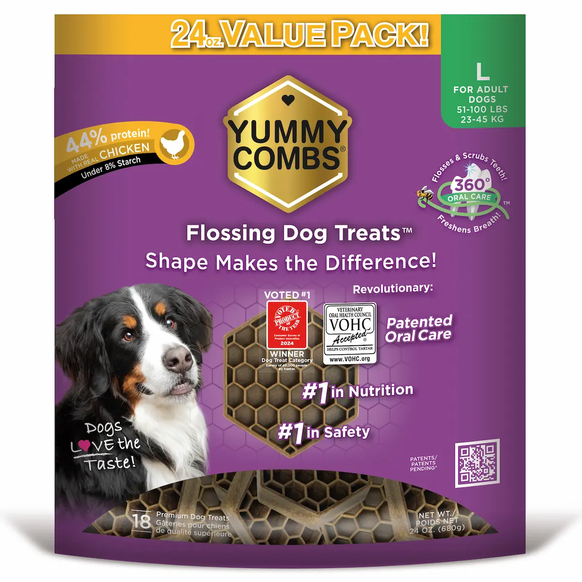 Yummy Combs Large 24oz Bag Chicken - Upsell