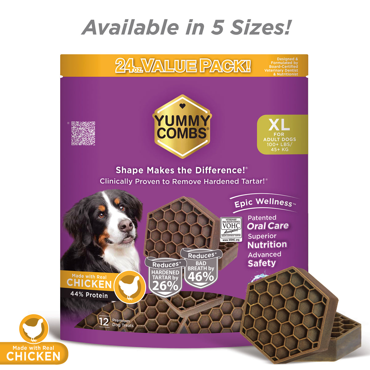 Yummy Combs 24oz Bag Chicken