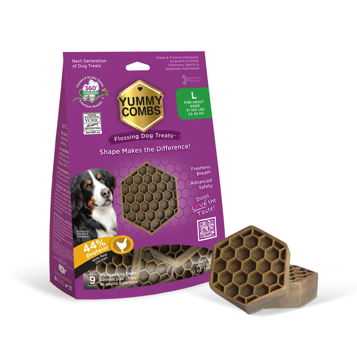 Size Large 12oz Bag Chicken Yummy Combs Yummy Combs