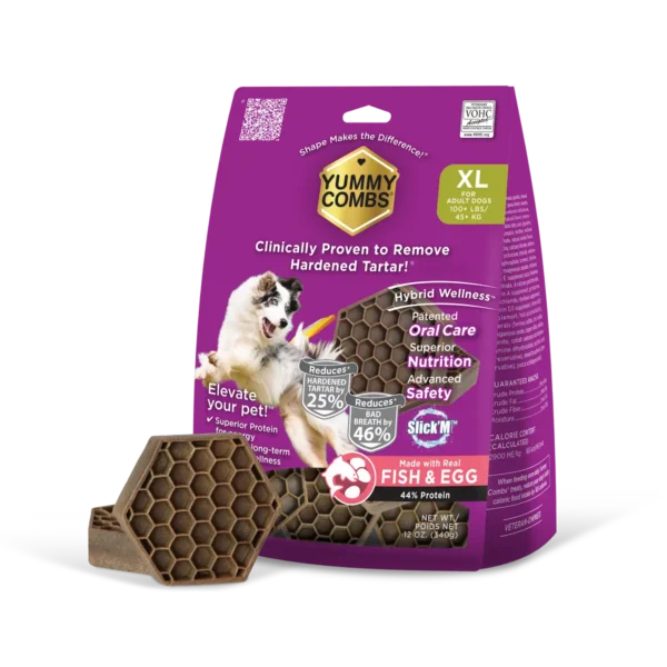 Size Extra Large 12oz Bag Fish & Egg Yummy Combs