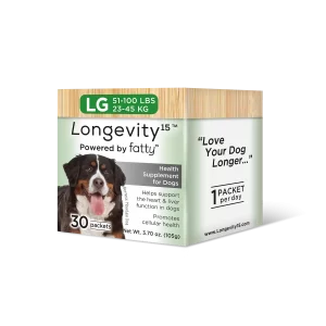 Longevity15 Large Health Supplement for Dogs - 90-Day Supply