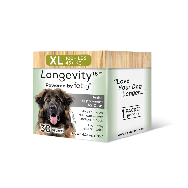 Longevity15 Extra Large Health Supplement for Dogs - 90-Day Starter Kit