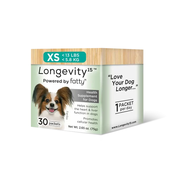 Longevity15 Extra Small Health Supplement for Dogs - 90-Day Starter Kit